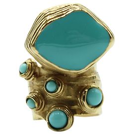Yves Saint Laurent Turquoise Arty Ring Other
