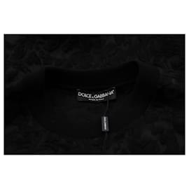 Dolce & Gabbana-Dolce & Gabbana Ti Voglio Tanto Bene Patch Sweater in Black Wool-Black
