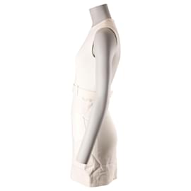Tom Ford-Tom Ford Etuikleid aus Cady mit Naht in weißer Viskose-Weiß