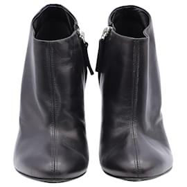 Giuseppe Zanotti-AnkleBooties Giuseppe Zanotti em couro preto-Preto