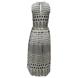 Ulla Johnson-Ulla Johnson Floral Dress with Shirring in White Viscose-White