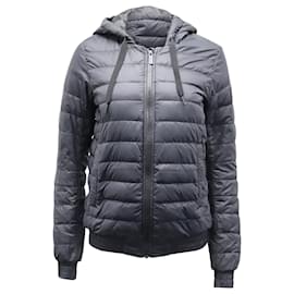 Canada Goose Abbott Packable Hooded Down Jacket in Black Polyester Black