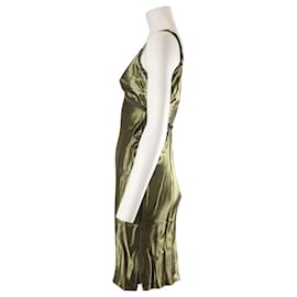 Alexander Wang-Alexander Wang Slip Dress in Olive Green Viscose-Green,Olive green