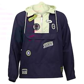 Coach-Coach X Marvel Anorak in Navy Blue Nylon-Navy blue