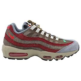 Nike-nike air max 95 Freddy Krueger in Velvet Brown, University Red, and Team Red Suede-Other