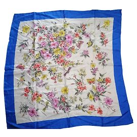 Lenço Gucci de seda floral Multicor