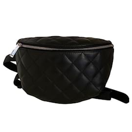 Chanel-Bolsa de cinturón uniforme-Negro