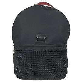 Christian Louboutin Backpack / Nylon / BLK / Spike studs Black