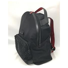 Christian Louboutin-Christian Louboutin Backpack / Nylon / BLK / Spike studs-Black