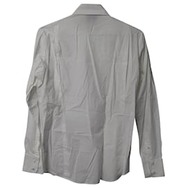 Vivienne Westwood-Vivienne Westwood Man Bib Front Long Sleeve Shirt in White Cotton-White