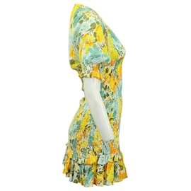 Faithfull the Brand-Faithfull The Brand - Margarita - Robe courte à imprimé floral en rayonne multicolore-Autre