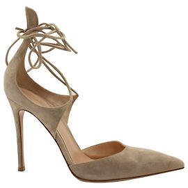 Escarpins Gianvito Rossi en Daim Beige Beige