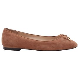 Stuart Weitzman Ballerine Gabby in camoscio marrone Marrone