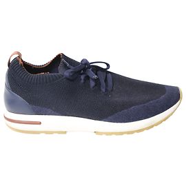 LORO PIANA 360 Lp Flexy Walk Sneakers in Navy Blue Wool Navy blue