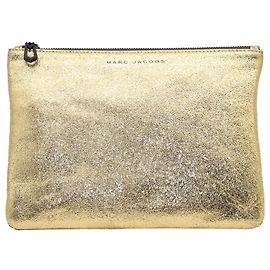 Marc Jacobs Beutel aus Metallic-Gold-Leder Golden Metallisch