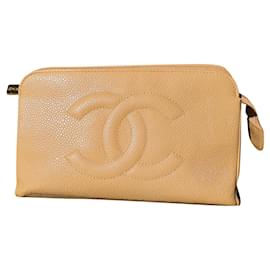 Chanel-CC Logo clutch bag-Beige