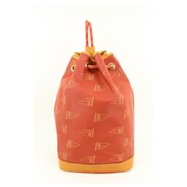 Louis Vuitton-1995 Red LV Cup Saint Tropez Drawstring Bucket Hobo Bag-Other