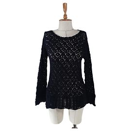 Haut en maille noir à manches longues Odd Molly Noir