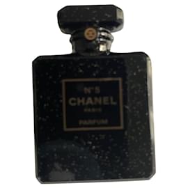 Chanel-CHANEL FLACON N BROOCH5-Black