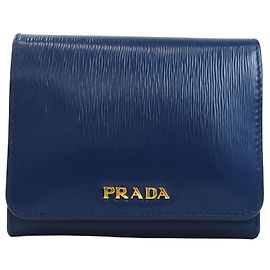 Prada Vitello move keychain Blue