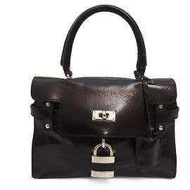 Minibolso negro de charol de Russell & Bromley Negro