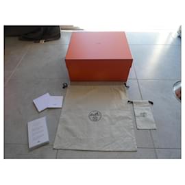 Hermès-boite compléte pour sac a main hermès birkin 30cms-Autre,Orange