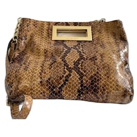 Michael Kors Handtasche Python Print Leder Python drucken