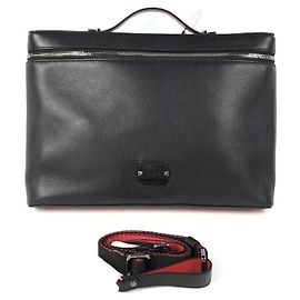 Christian Louboutin Kypipouch / seconda borsa / pelle / BLK / tinta unita Nero