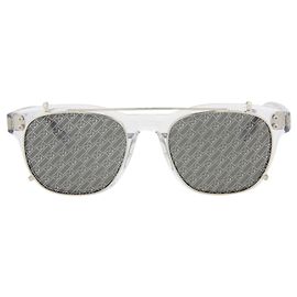 Montblanc Square-Frame Acetate Sunglasses Silvery Metallic