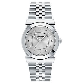 Salvatore Ferragamo Ferragamo Vega Bracelet Watch Silvery Metallic