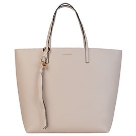 Alexander Mcqueen Tote de piel con calavera Beige