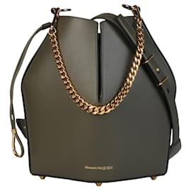 Alexander Mcqueen-The Bucket Bag-Brown