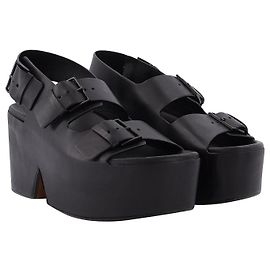 Robert Clergerie Sandali Elva in Pelle Nera Nero