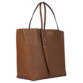 Alexander Mcqueen-Skull Leather Tote-Brown