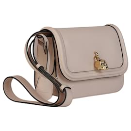 Alexander Mcqueen-Skull Padlock Shoulder Bag-Beige