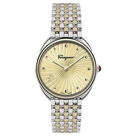Salvatore Ferragamo Cuir Watch Metallic