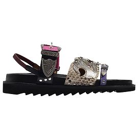Aj1018 Sandals - Toga Pulla - Black - Leather Black