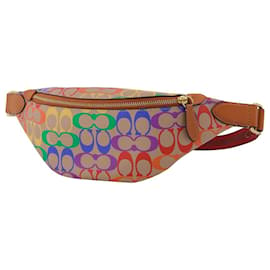 Coach-Charter Belt Bag 7 In Signature Rainbow-Multiple colors
