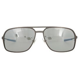 Montblanc Aviator-Style Metal Sunglasses Silvery Metallic