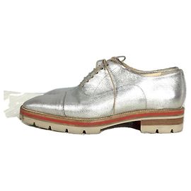 Christian Louboutin Chaussures / 37 / SLV / Chaussures à lacets / Argent Argenté