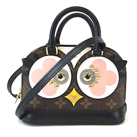 Louis Vuitton-Louis Vuitton Alma Nano Hibou Toile Monogramme-Multicolore