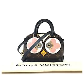 Louis Vuitton-Louis Vuitton Alma Nano Hibou Toile Monogramme-Multicolore