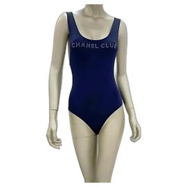 Costume intero Chanel Club Navy Tg.38 Blu scuro