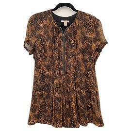 Burberry Brit Silk Top Dark Brown Dark brown