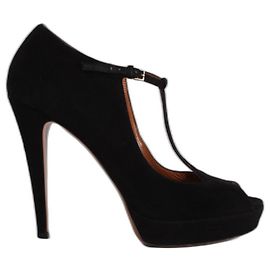 Gucci Sandals Black Suede Black