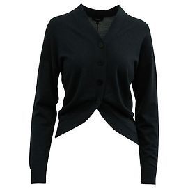 Theory geknöpfter Cardigan aus marineblauer Merinowolle Blau Marineblau