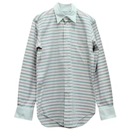 Thom Browne-Camisa clásica de rayas de manga larga en algodón multicolor de Thom Browne-Otro,Impresión de pitón