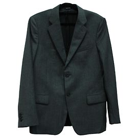 Jaqueta e calça Miu Miu Blazer em lã virgem preta Cinza