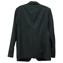 Miu Miu-Miu Miu Blazer Jacket & Trousers Suit in Black Virgin Wool-Grey