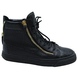 Sneakers Alte Giuseppe Zanotti in Pelle Nera Nero